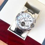 Cartier 316L Steel Automatic Movement 44*12MM Business Men White Wrist Watch